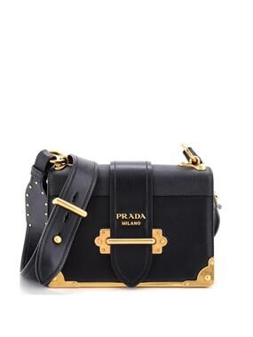 Prada Cahier Crossbody Bag Leather And #382567P16B